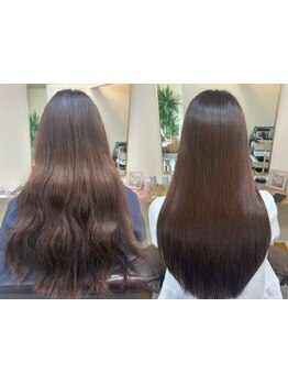 縮毛矯正の専門家◎こだわり抜いた薬剤選定であなたの髪は特別になれる。ご自宅での再現性も抜群！