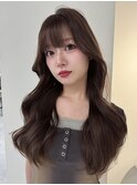 透明感グレージュ