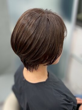 ジエクトアイロ 江坂駅前店(The Ect ilo) 似合わせショート/ショートボブ/マロンベージュ/江坂