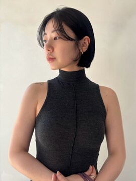 バディヘア リープ(BUDDY HAIR Leap) ぷつっとボブ/切りっぱなしボブ/ブルーブラック