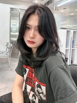 アルバム 渋谷パルコ(ALBUM) ロングおくれ毛韓国ヘア顔周りレイヤー_F20809