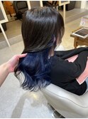 インナーカラー×ブルー9.11デザインカラー