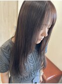 深めブラウンでうるつやロングヘアー☆
