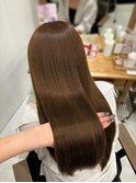 髪質改善 艶髪 ヘーゼルベージュ マロンベージュ 秋カラー 梅田