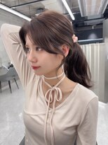 シイム(CYM)&nbsp;レイヤーカット/顔まわりカット/まろやかブラウンアッシュ