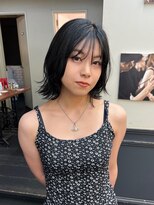 ヒート バイ アンカットラウンジ 渋谷(HEAT by UNCUT&LOUNGE)&nbsp;ハッシュカット×黒髪