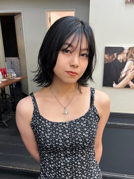 ハッシュカット×黒髪