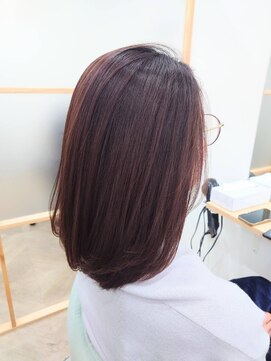 レイ 津田沼(Lei) 大人ガーリー/ダークアッシュ/ミディアムレイヤーカット/津田沼