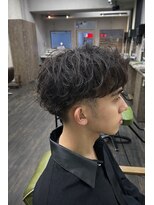 メンズ レオ 天六店(men's LEO)&nbsp;ツーブロック×ショート×シャドウパーマ