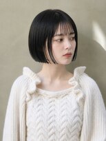 キイ 勝どき(K.e.y)&nbsp;シースルーバング×切りっぱなしミニボブ