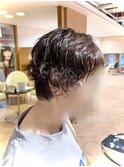 マッシュウルフ/ショートパーマ/30代40代50代