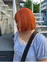 アフターニュース 新潟(afternews)&nbsp;ボブ/オレンジ/アプリコット/ブリーチ/ダブルカラー/駅南./新潟