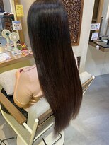ヘアリゾート粋 ウナム 新宿東口店(enam)&nbsp;ナチュラルストレート/美髪縮毛矯正/ダークブラウン
