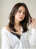 大人可愛い20代30代40代ロングレイヤーグレージュ