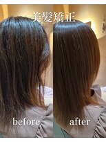 ミレヘアー 越谷(Mire hair)&nbsp;20代30代40代/美髪縮毛矯正/before→after