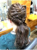 ネジネジハーフアップ☆