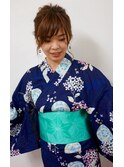 ゆるふわ浴衣アップ