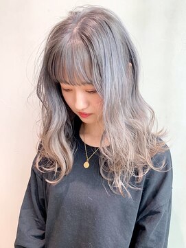 アイティー バイ アルバム 中野店(IT by ALBUM) ホワイトグレージュ_ウェーブパーマフォギーベージュ_ba279673