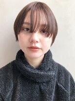 アイティー バイ アルバム 中野店(IT by ALBUM) シンプルショート_耳かけウェーブパーマフォギーベージュ_27132