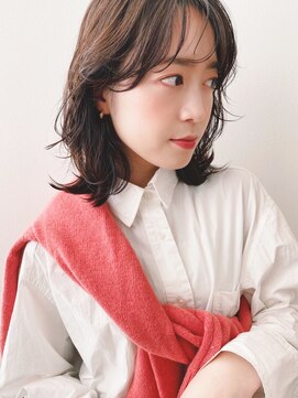 ケーツー あべのキューズモ－ル店(K-two) [K-two]シースルーバング 黒髪 似合わせカット[天王寺/阿倍野]