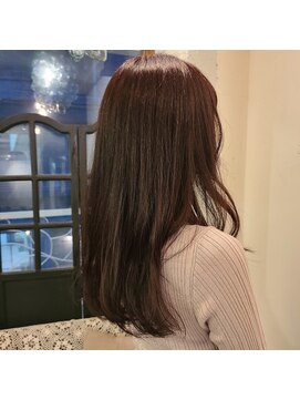 ヘアデザイン エソラ(hair design esora) さり気なく可愛いピンクブラウン