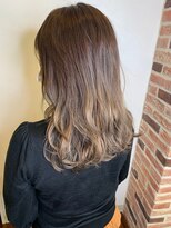 ジウ 上通り(JIU)&nbsp;20代30代40代大人可愛ナチュラルブラウングラデーションカラー