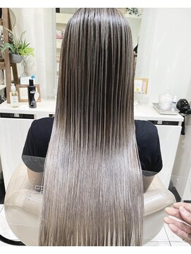アッシュ 大宮店(Ash) ダメージを抑えたロングスタイル　髪質改善バレイヤージュ☆