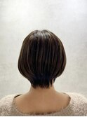 ハイライトで作るショート/辻堂/カット/ショートボブ