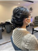 ミディアムのアップスタイル