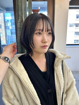 ロンドアジュール 横浜(Lond azur) ★ボブに顔まわりレイヤー！ボブウルフ！ウルフカット横浜