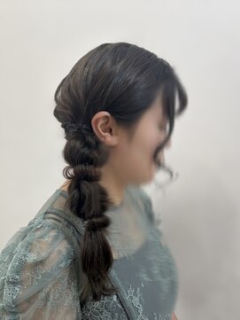 ラビス クローバー(Lovis clover) 『ゆうあ』サイドの編みおろし♪♪【熊谷/ヘアセット】