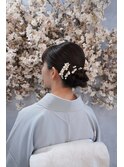 訪問着着付け＋ヘアセット＋フルメイク