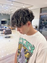 オルバイマグ(oru by mag)&nbsp;波巻き束感ショートツーブロックマッシュアップバングメッシュ