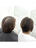 白髪ぼかしハイライトカラー