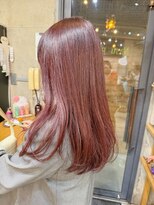 ナループロアオハナ(Nalu pu loa ohana)&nbsp;チェリーレッド/ブリーチなしカラー/ダブルカラー/暖色カラー