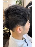 爽やかスタイル!アップバングショート