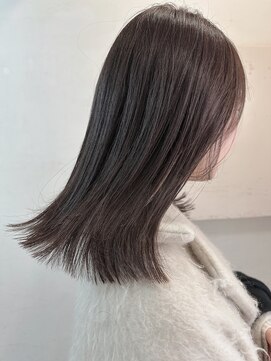 キャンバス バイ ネオリーブ 横浜西口(Canvas by neo.) ブリーチなし 育てて作っていくブラウングレージュ ミディアム