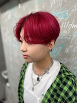 フォレストミラー(Forest Mirror)&nbsp;ビビッドレッド/メンズセンターパート Forest Mirror新宿☆