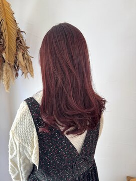 リンダ(LINDA) ロング×ローズレッドカラー