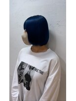 アジールヘア 池袋東口店(agir hair) ブリーチ2回~ネイビーブルーダークブルー池袋東口