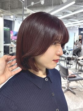 ユーフォリア 渋谷グランデ(Euphoria SHIBUYA GRANDE) ラベンダーカラー ブリーチなしラベンダー レイヤーボブ