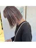 大人ボブ　ハイライト　武蔵小杉　ぱつっとボブ