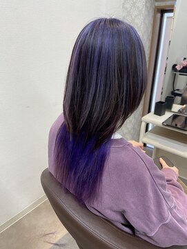 ヴォーグ美容室 橘店 ウルフ、バイオレット