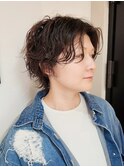 大人女子無造作パーマ