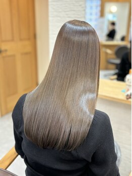 シアン 八王子店(SHIAN)の写真/『理想のうる艶髪に★カット+縮毛矯正¥14500～』ダメージレスで柔らかな仕上がりに感動！［八王子］