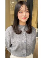 ノイ 銀座(noi)&nbsp;顔周りレイヤーカットミディアムレイヤーベージュカラー