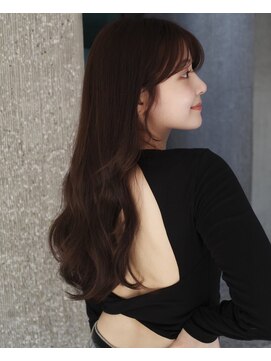 ローネス(LONESS) 顔まわりカット/マロンベージュ/顔まわりレイヤー/韓国風ヘア