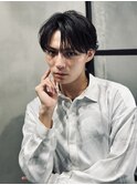 men's/メンズ/ブルーブラック/フェザーパーマ/ダウンパーマ/池袋