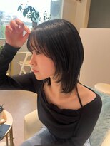 アム(amu)&nbsp;ボブレイヤー／ハッシュボブ/地毛風ブラック