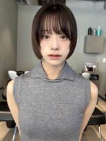 トリッカ シブヤ(TRICCA SHIBUYA)&nbsp;前髪ボブヘア内巻き丸みボブイメチェン顔まわりレイヤー髪質改善